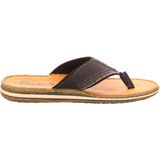 Rieker - Slippers - Zwart - Canvas - Leer Binnenzool