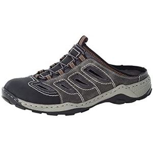 Rieker heren clogs 08096, Grau Schwarz Rauch Rauch 00, 44 EU