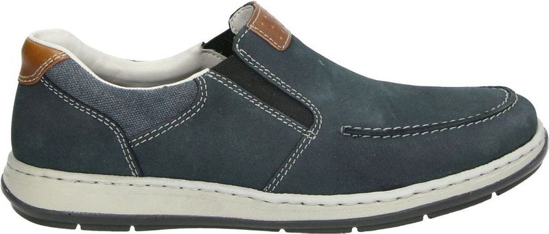 Rieker - Instappers - Blauw - Leer