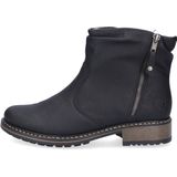Rieker - Winterlaarsjes - Zwart - Blokhak - Profielzool - Ritssluiting