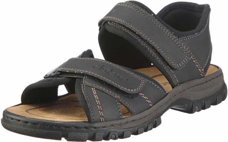 Rieker - 25051 - Sandalen - Zwart - Synthetisch - Klittenbandsluiting