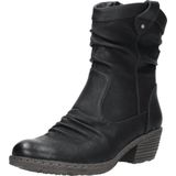 Rieker - Enkellaarsjes - Zwart - Imitatieleer - Dames