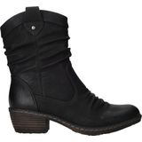 Rieker - Enkellaarsjes - Zwart - Imitatieleer - Dames