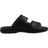 Rieker - Slippers - Zwart - Synthetisch - Klittenbandsluitingen