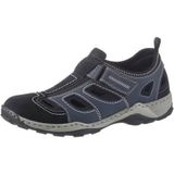 Rieker - Samti-Bastia-Scuba - Herensneakers - Blauw Gecombineerd - Leer