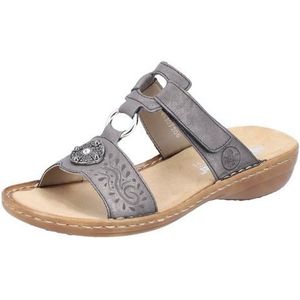 Rieker - Muiltje - Damesslippers - Zwart - Kunstleer