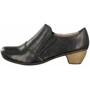 Rieker - 41751 - Damesslippers - Zwart - Glad Leer - Blokhak