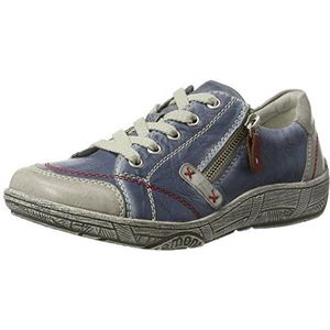 Remonte Dames D3808 Derby, Blue Ice Azur Rosso Azur 12, 36 EU