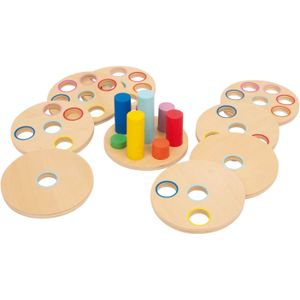 Small Foot - Logisteck - Reflectiespel - Hout - 8 Schijven en Drumsticks
