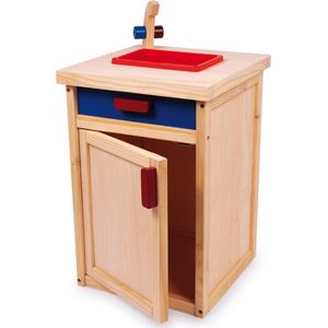 Base Toys Houten Keukenkastje met Afwasbak