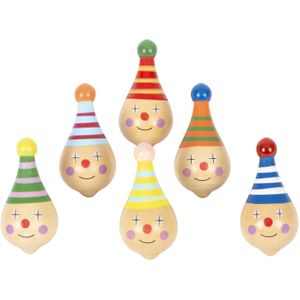 Small Foot - Houten Tol Clown, 6st.