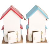 Small Foot Houten Vogelhuisje Villa 15 X 13 X 25 Cm 2 Stuks