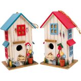 Small Foot Houten Vogelhuisje Villa 15 X 13 X 25 Cm 2 Stuks