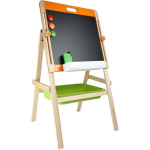 Small Foot Tekenbord - Schoolbord met whitebord/krijtboord en magnetisch - 51 X 49 X 105 cm