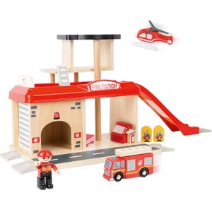 Small Foot - Brandweerkazerne - Speelgoed - MeerKleurig