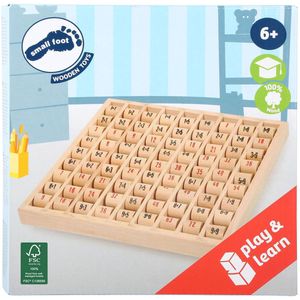 Small Foot - Multipliceertafel - Hout - Meerkleurig - Educatief Spel