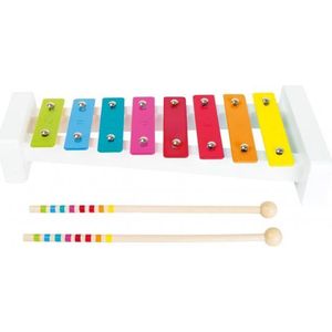 small foot Xylofoon geluid van hout, kleurrijk muziekinstrument voor kinderen, met bladmuziek vanaf 18 maanden, 1117