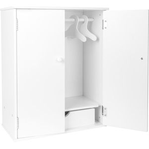 Small Foot Houten Poppen Kledingkast 53 Cm Wit