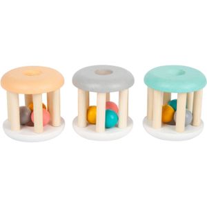 Small foot - Rammelaars - Pastelkleuren - Hout - Set van 3