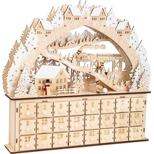 Small Foot - Houten Adventskalender Ski