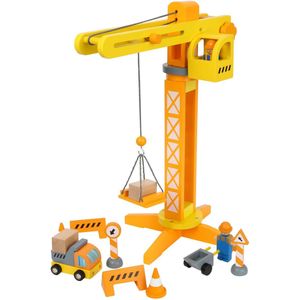 small foot - Bouwkraan - Speelset - Hout - Voor Kinderen Vanaf 3 Jaar