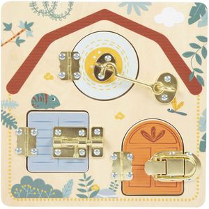 Small Foot - Safari Activiteitenbord - Hout - Motorische Vaardigheden