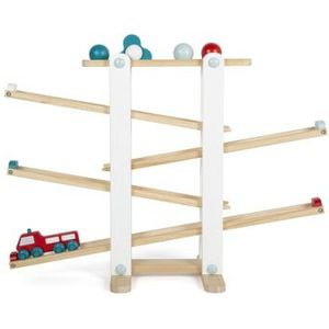 Small Foot - Houten Knikkerbaan - Wit - Blauw - Rood - Massief Hout