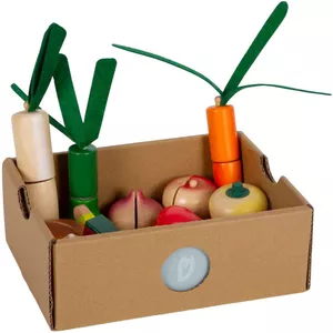 Houten set fruit en groenten om te snijden voor kinderen Houten set fruit en groenten om te snijden voor kinderen