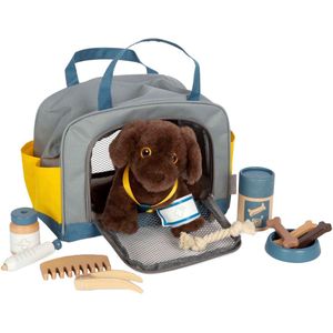 Small Foot - Knuffel Hond - Draagtas en Verzorgingsset - Speelgoed