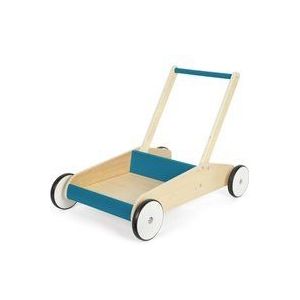Small Foot - Loopstoeltje - Petrol Blauw - Houten Steekwagen