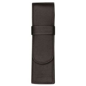 Alassio Stifteetui 15x4,5cm für 2 Stifte Leder schwarz