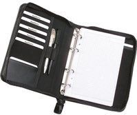 Alassio Ringbuchmappe Luino A5 FineTouch Lederimitat schwarz