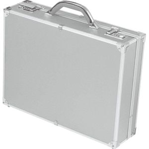 Alumaxx Attachékoffer OCTAN, aktetas van aluminium, zakelijke koffer, zilver, aluminium zakelijke koffer, 46 cm, zilver, 46 cm, pilotenkoffer