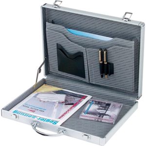 ALUMAXX MINOR koffer van aluminium, zilverkleurig, 41 cm, pilotenkoffer, zilver., pilotenkoffer