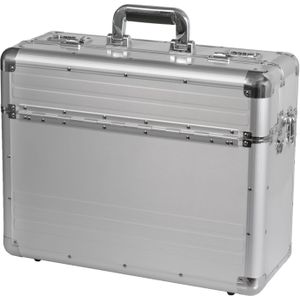 Aktenkoffer Betha,mit Heavy-Duty-Tragegriff, mit Laptopfach, silber