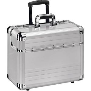 ALUMAXX Pilotenkoffer aluminium koffer trolley OMEGA, zilver, 48 mm, pilotenkoffer