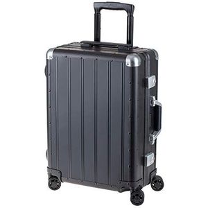 Alumaxx Orbit Aluminium trolley met 4 360° wielen, 54 cm, zwart., Koffer