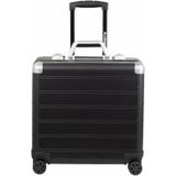 ALUMAXX Business-Trolley »Gemini, schwarz matt«, 4 Rollen, aus Aluminium