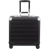 ALUMAXX Business-Trolley »Gemini, schwarz matt«, 4 Rollen, aus Aluminium