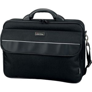 LIGHTPAK Laptoptasche ELITE L Kunstfaser schwarz 46111 bis 43,2 cm (17 Zoll)