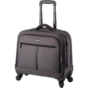 Lightpak Phoenix 4-wiel Business Trolley 43 cm Laptopvak Grau