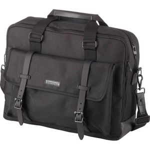 LIGHTPAK 46162 Twyx 15 inch laptoptas van 600D polyester met opbergvak, zakelijke tas met draaggreep, tablettas, draagtas, sluiting, zwart., Sporttas