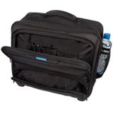 Juscha JU-46215 Laptoptrolley RPET Zwart 38x45x23cm Materiaal: Gerecycled PET