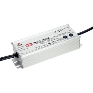 Mean Well HLG-60H-24B LED-driver, LED-transformator Constante spanning, Constante stroomsterkte 60 W 2.5 A 14.4 - 24 V/