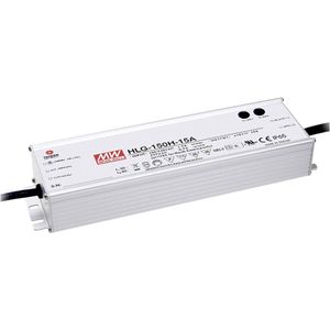 Mean Well HLG-150H-24 LED-driver, LED-transformator Constante spanning, Constante stroomsterkte 150 W 6.3 A 24 V/DC PFC