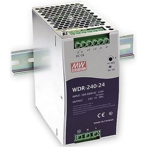 Mean Well WDR-240-48 DIN-rail netvoeding 48 V/DC 5 A 240 W Aantal uitgangen: 1 x Inhoud: 1 stuk(s)