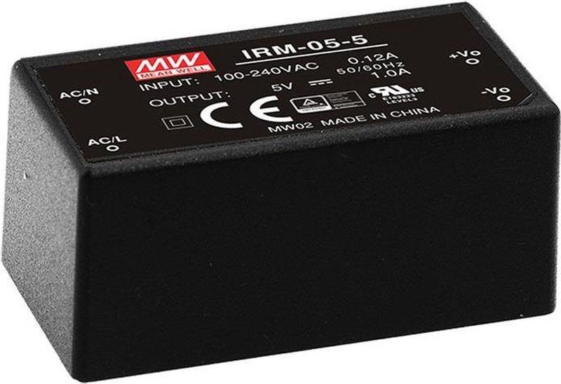 Mean Well - IRM-05-12 - AC/DC-printnetvoeding - 12 V/DC - 0.42 A - 5 W