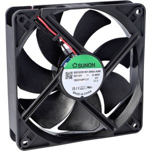 Sunon MEC0252V2-000U-A99 Axiale ventilator 24 V/DC 157,97 m³/h (L x B x H) 25 x 120 x (25 mm), PC ventilator, Zwart