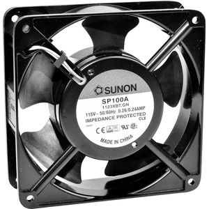 Sunon A2123-HSL.GN Axiaalventilator 230 V/AC 161,36 m³/h (L x B x H) 38 x 120 x 120 m (120 mm), PC ventilator, Zwart