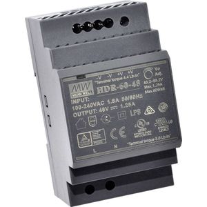 MeanWell HDR-60-12 voeding voor DIN 12 VDC 4,5 A 54 W 1x